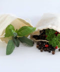 White Muslin Garni Bag 100% Cotton - Canape King