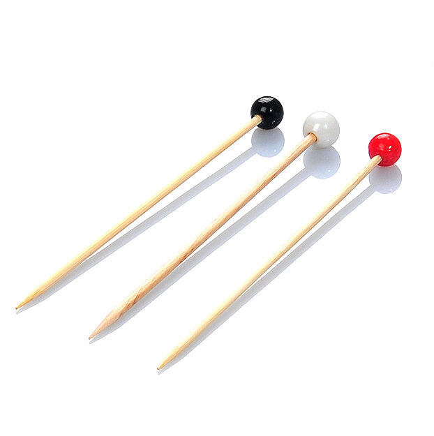 Glass Bead Sparkle Skewer (10cm) - 100 pieces - Canape King