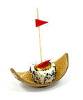Red Wooden Golf Flag Skewers (12cm) - 100 pieces