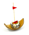 Natural Real Coconut Boat Shell (11.5 x 6cm)