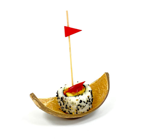 Natural Real Coconut Boat Shell (11.5 x 6cm)