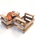 Real High Quality Wooden Crate Basket