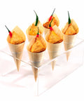 Natural Pine Wood Serving Cones