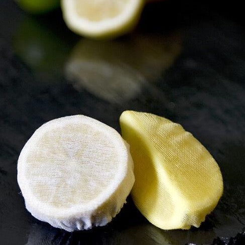Muslin Elasticated Lemon Covers - 100 pieces - Canape King