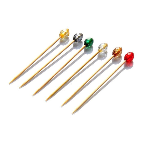 DiamantÃ© Bead Skewers (6.5cm) - 100 pieces