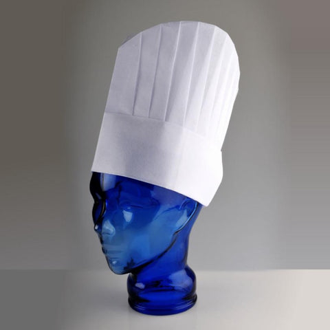 Non-Woven Pleated 10â€³ Chef Hat - 10 pieces - Canape King