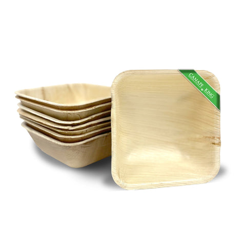 Square Palm Leaf Bowls - Canape King