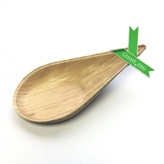 Palm Leaf Teardrop Spoon (10 x 5cm) - Canape King