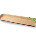 Long Palm Leaf Rectangle Serving Tray (33 x 9cm) - Canape King