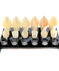 Black 18 hole cone and cup stand with handles on sides