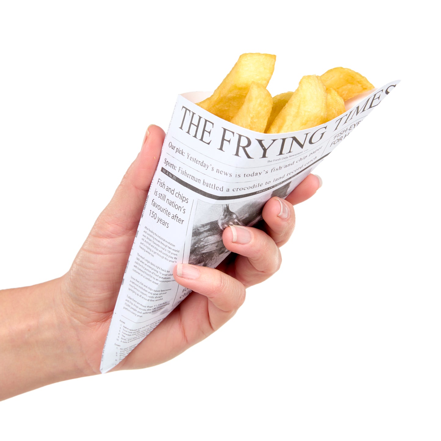 Newspaper Printed Paper Cones