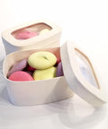 Small Rectangle Wooden Gift Box with Window Lid (11 x 8 x 5.5cm) - Canape King