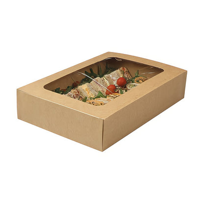 Premium Cardboard Large Platter Box with window (38.5 x 26 x 8.5cm)