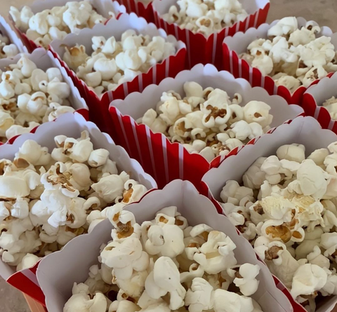 Mini Card Popcorn Snack Box Cartons (7 x 7 x 7cm) - Canape King