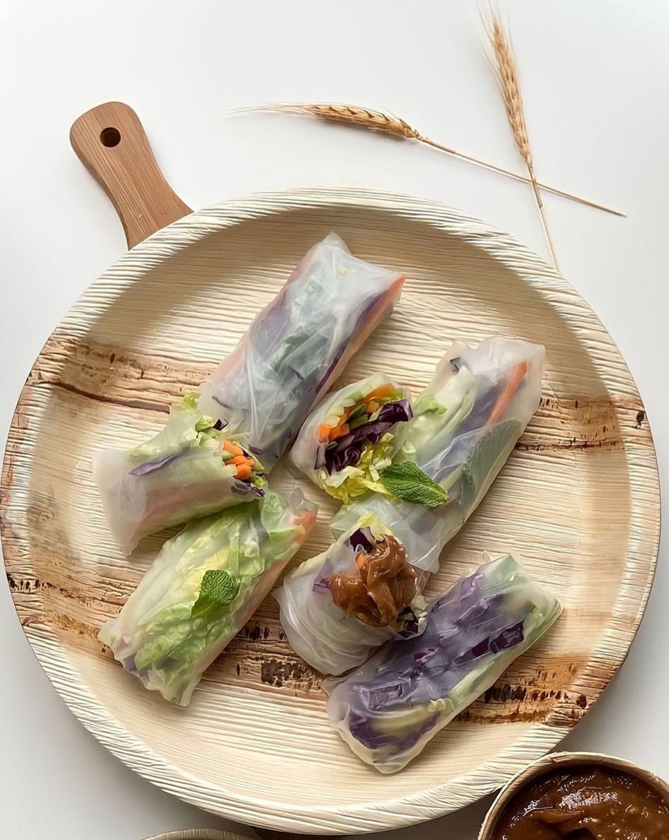 Round Palm Leaf Plates - Canape King