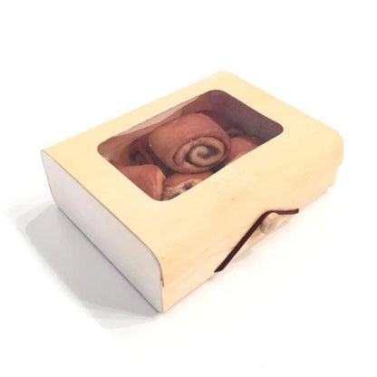 Luxury Wooden Gift Box Wrap Over Lid