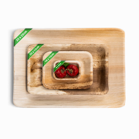 Rectangle Palm Leaf Plates/Platters