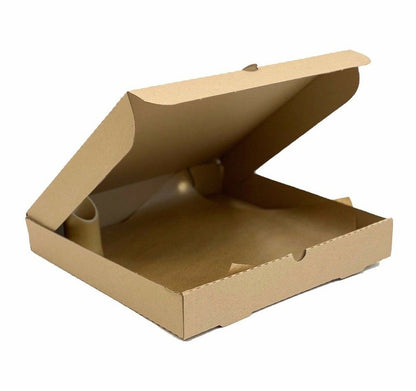 12" x 12" Brown Pizza Takeaway Boxes